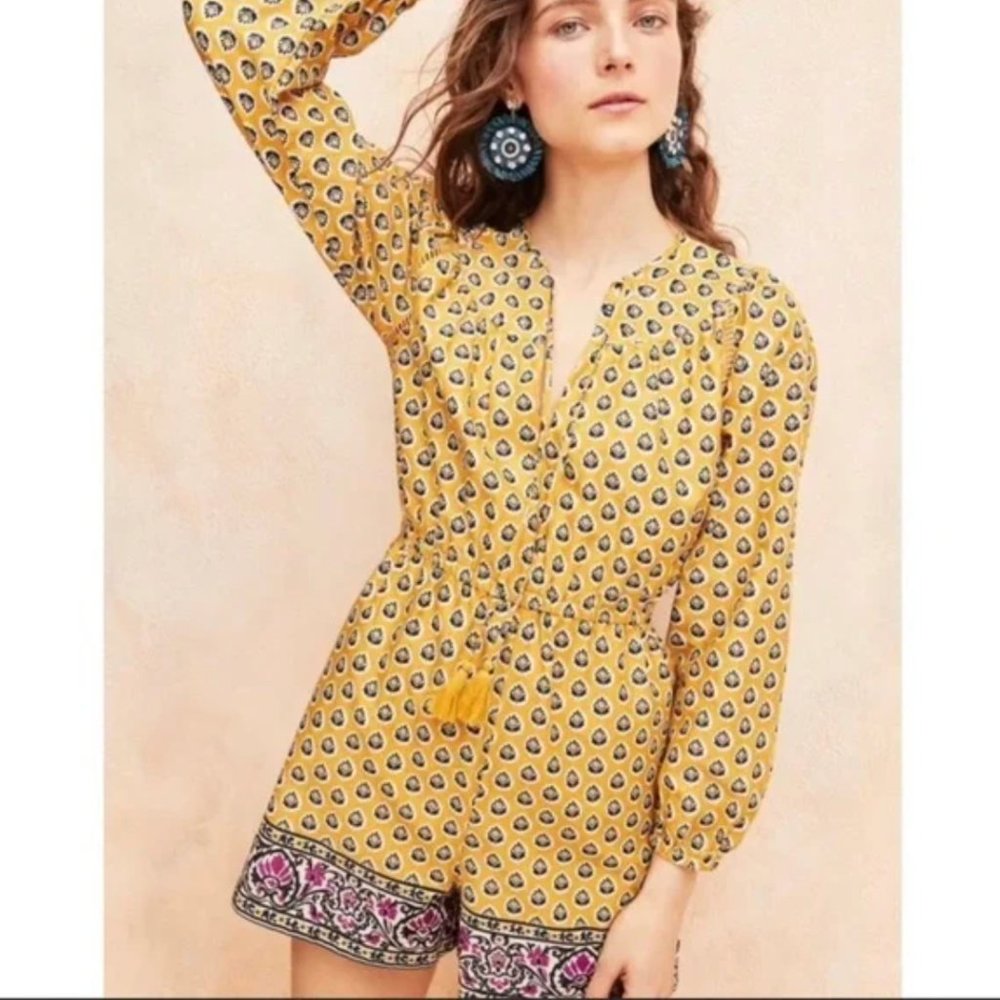 NWT J.Crew Point Sur Romper in Summer Paisley Size 00